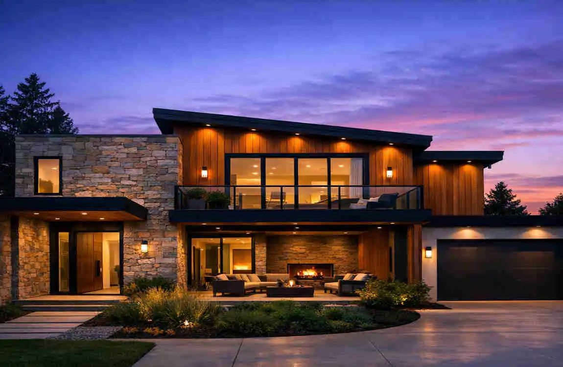 twilight color room for home exterior