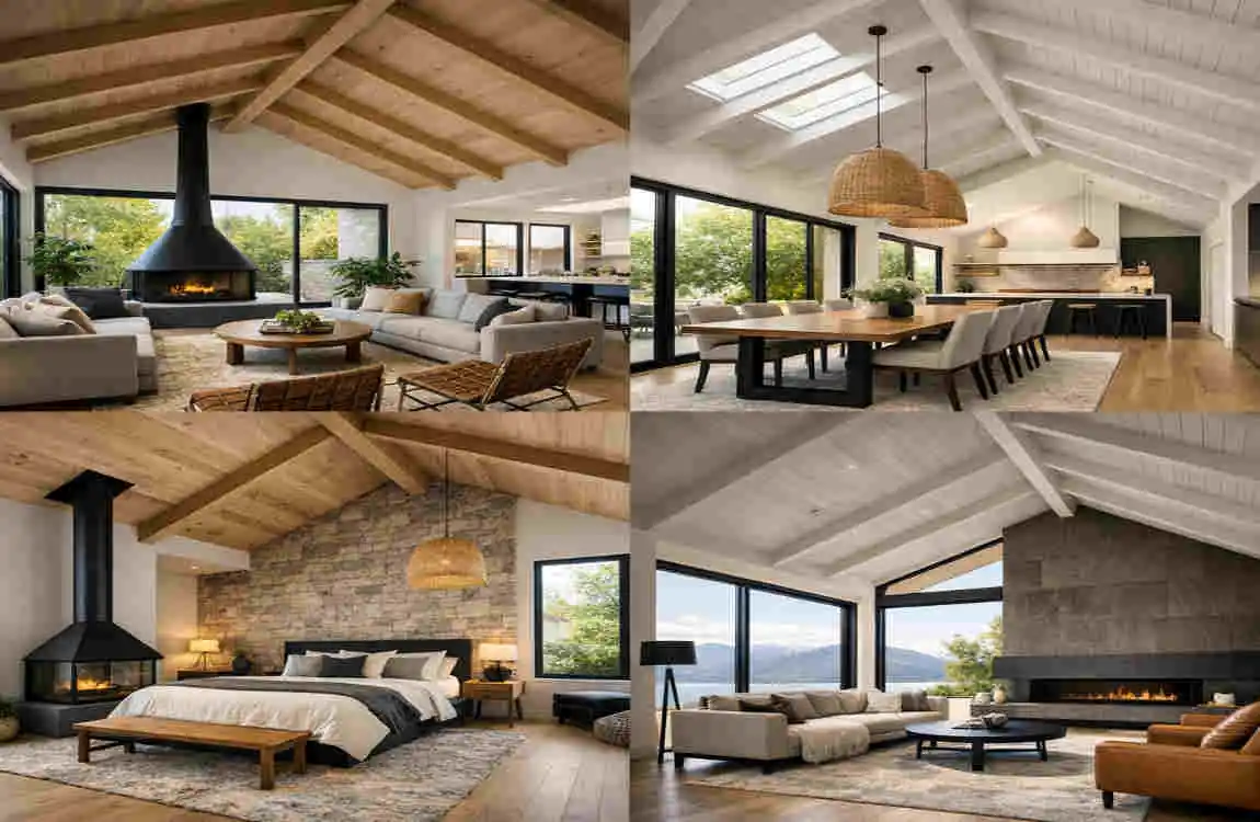 what is the best house design for a vaulted ceiling?