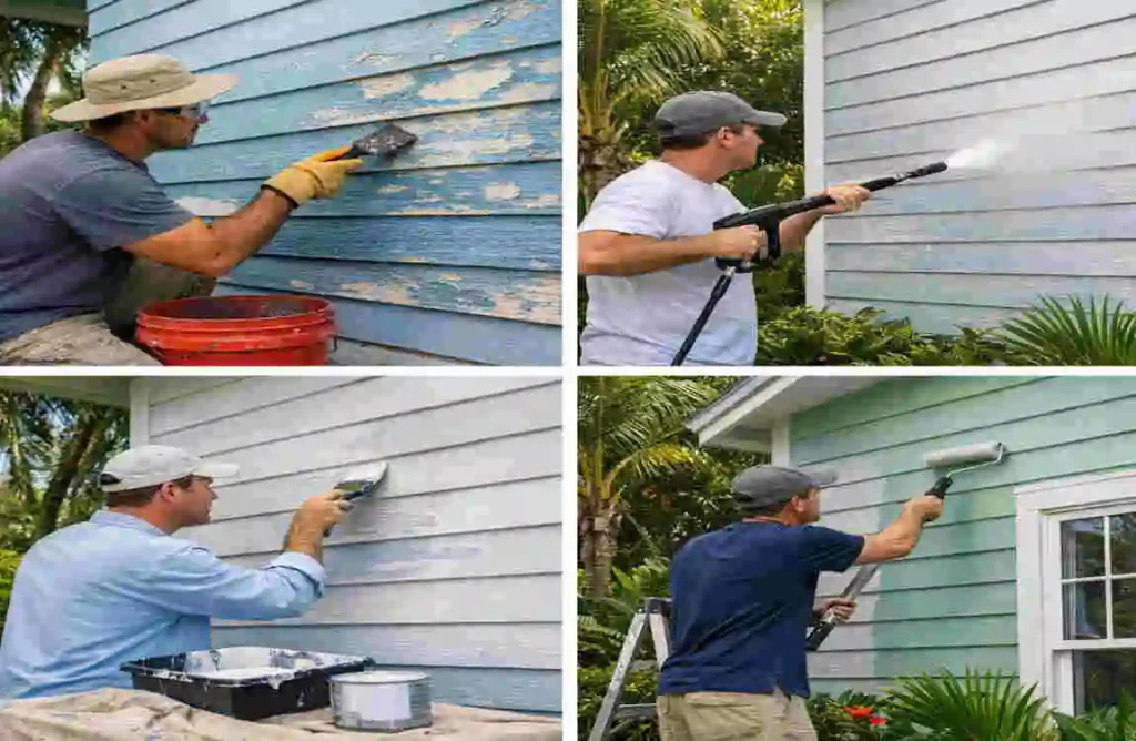how to paint wood siding on house in florida