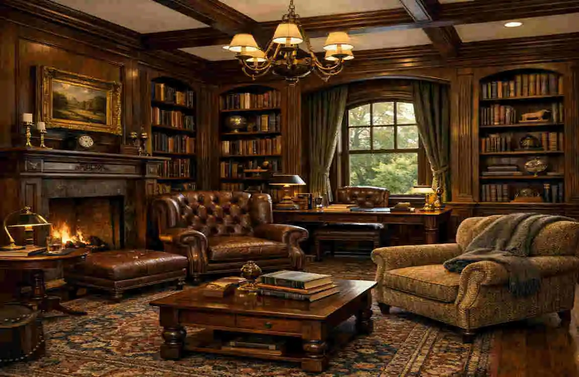 Room by Room Library Interior Design
