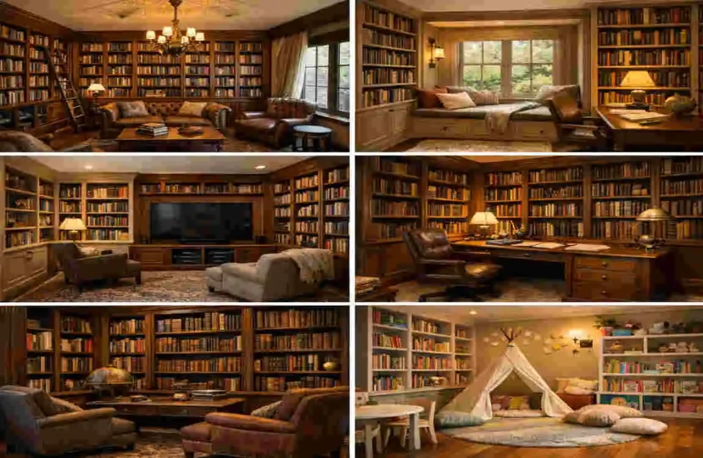 Room by Room Library Interior Design