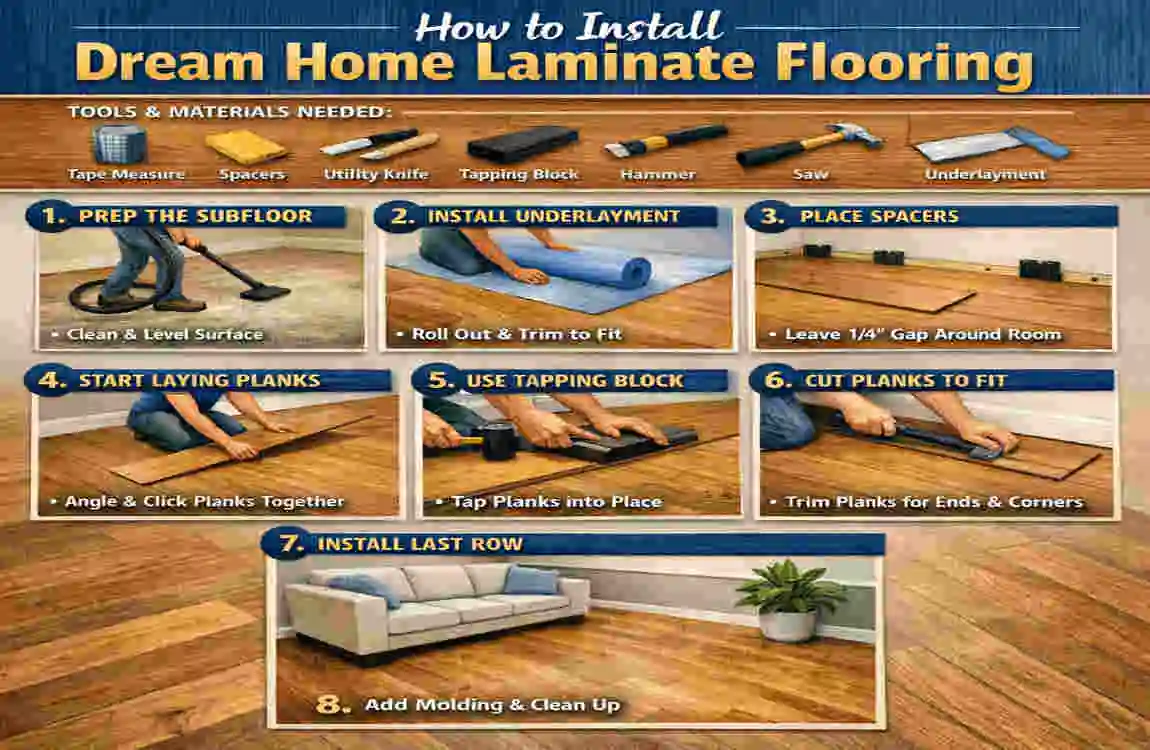 Installing Dream Home Laminate Flooring