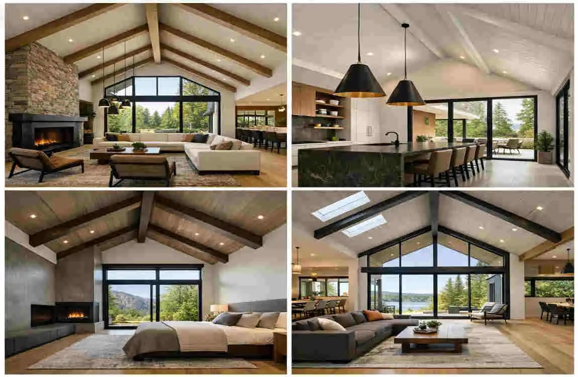 what is the best house design for a vaulted ceiling?