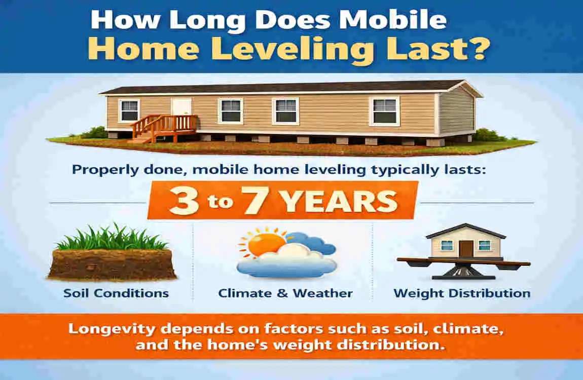 how often should a mobile home be leveled