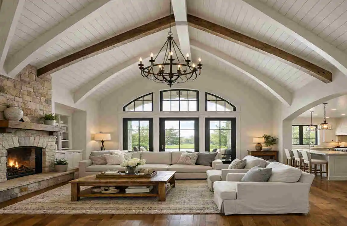 what is the best house design for a vaulted ceiling?