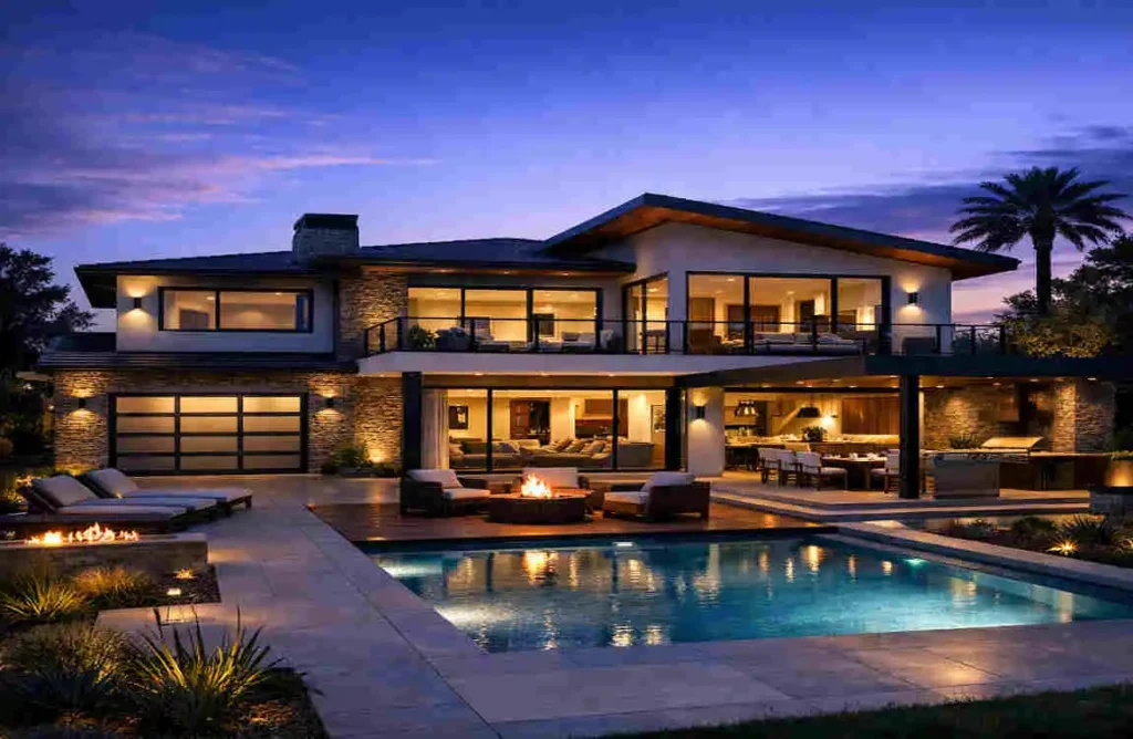 twilight color room for home exterior