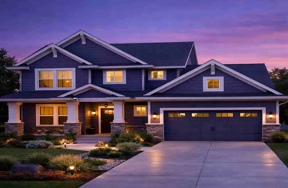 twilight color room for home exterior