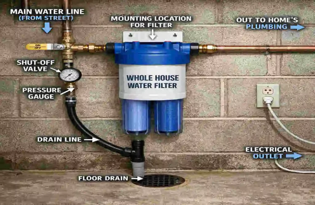 Whole House Water Filter Installation