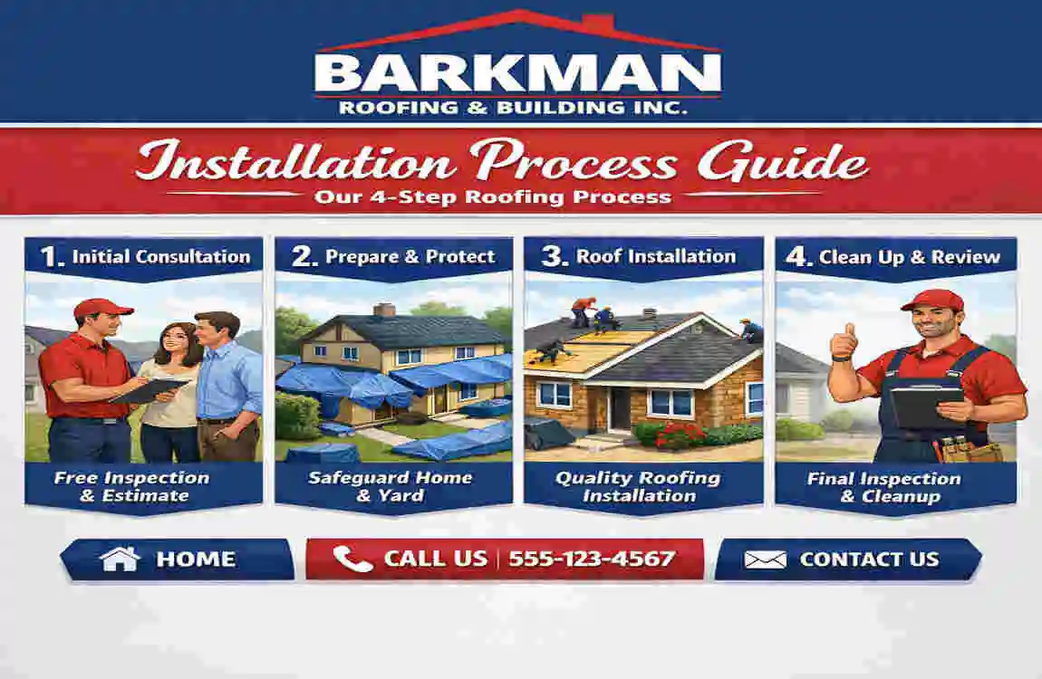 barkman roofing & building inc roofing website home contact