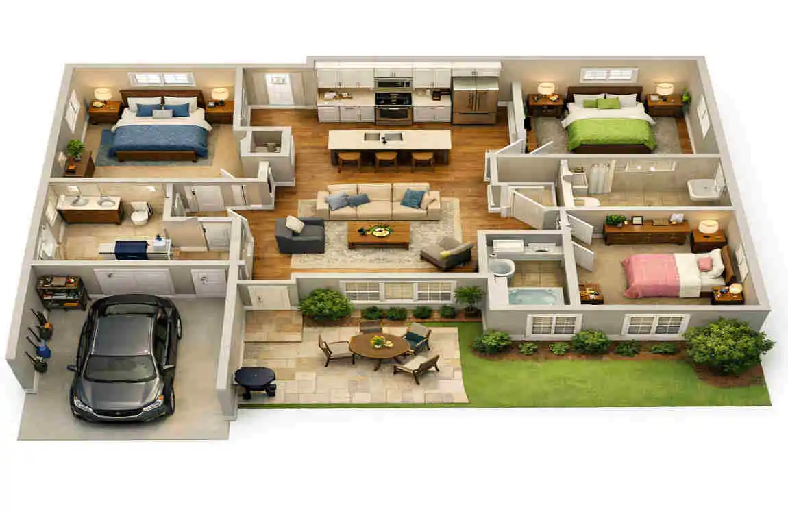 3 bedroom 2 bath home