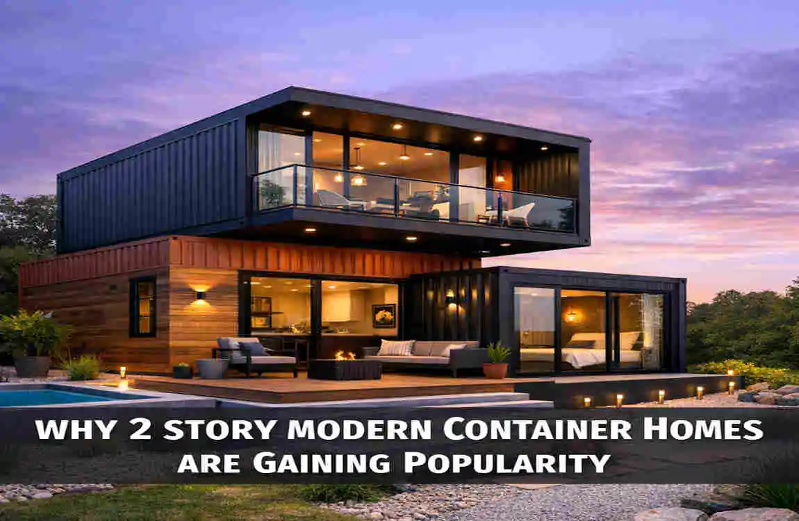 2 story modern container homes