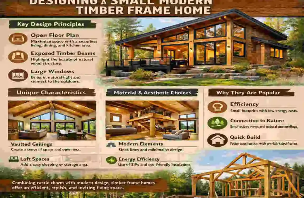 Small Modern Timber Frame Home