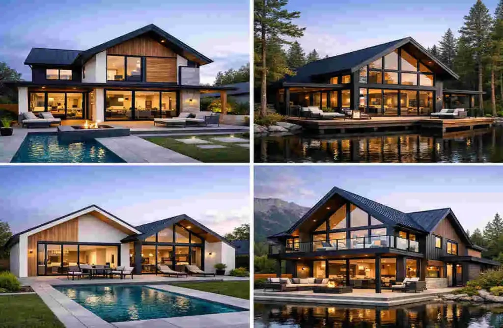 modern gable roof homes