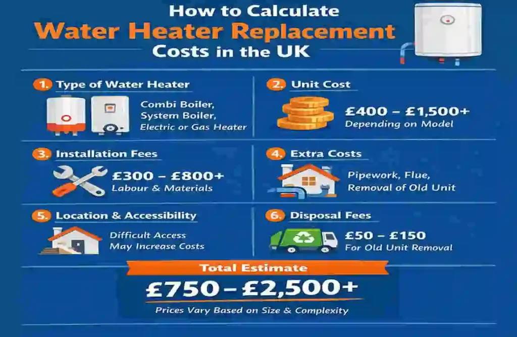 Water Heater Replacement Costs in the UK