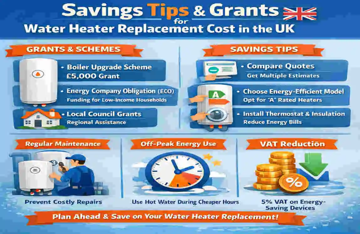 Water Heater Replacement Costs in the UK