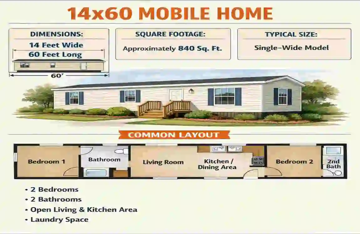 how much does a 14x60 mobile home weigh