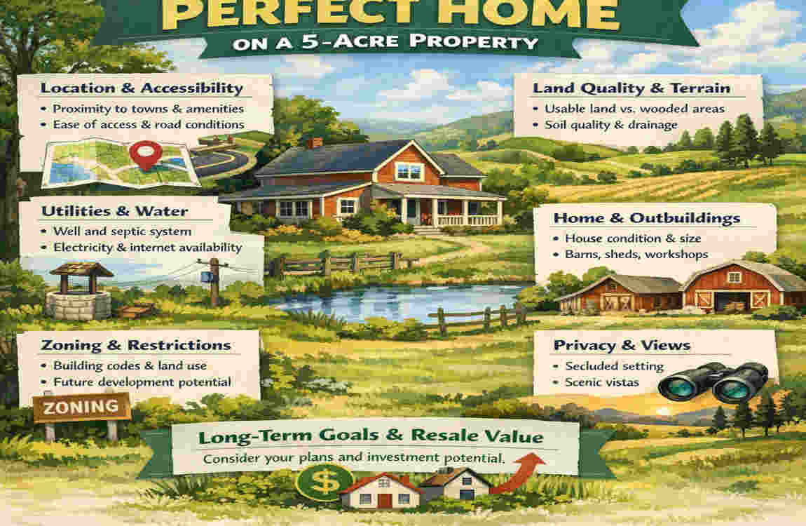 Homes on 5 Acres