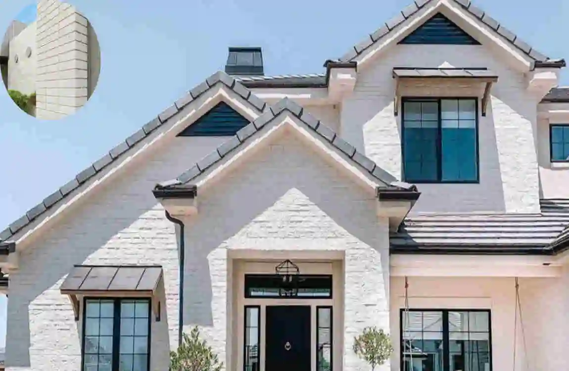Modern White Brick Home