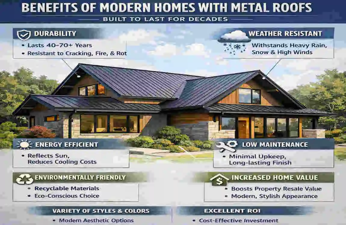Metal Roofs Ideal for Modern Homes?