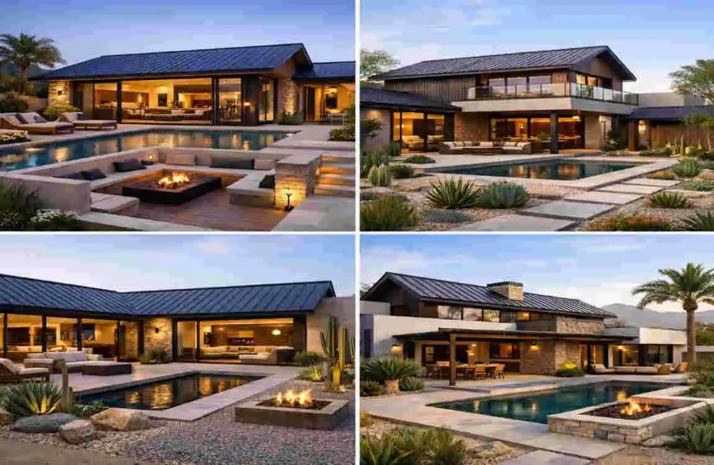 modern homes with metal roofs