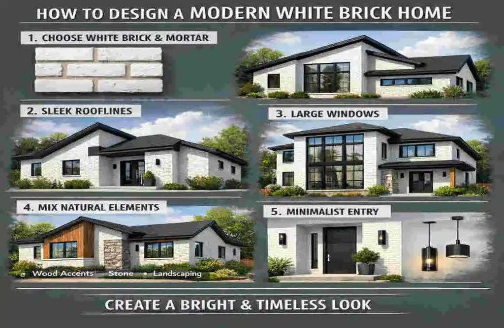 How to Design a Modern White Brick Home Modern White Brick Home?