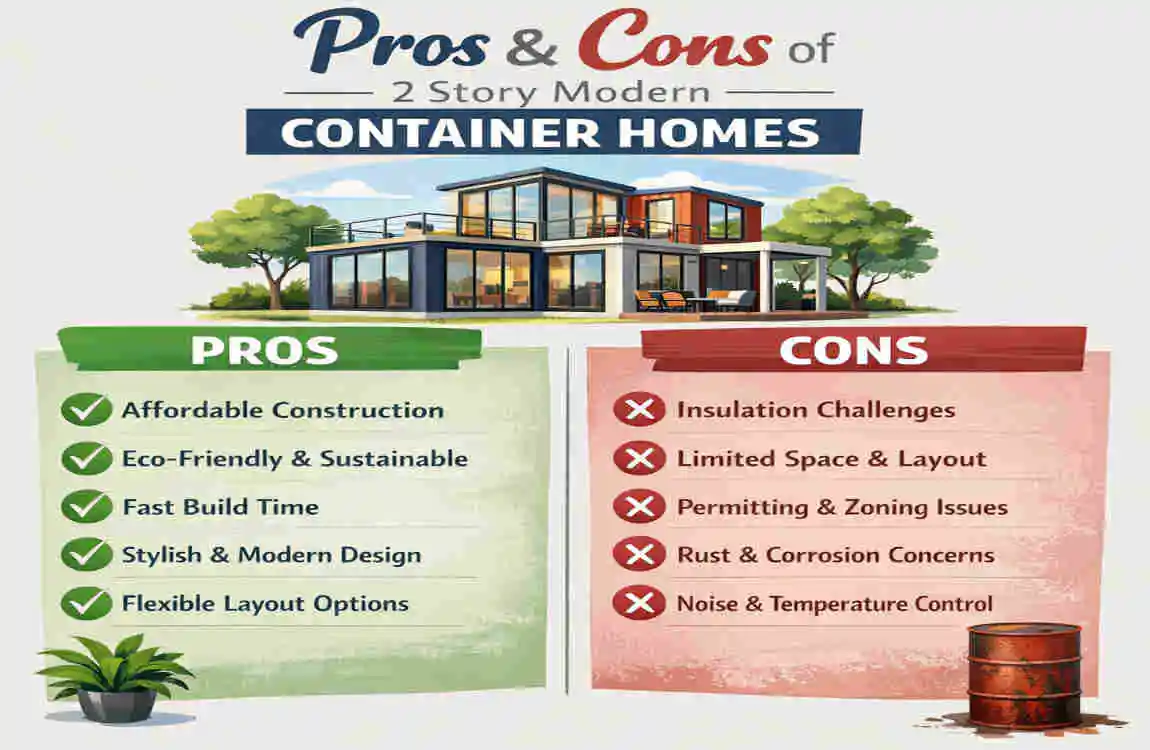2 story modern container homes