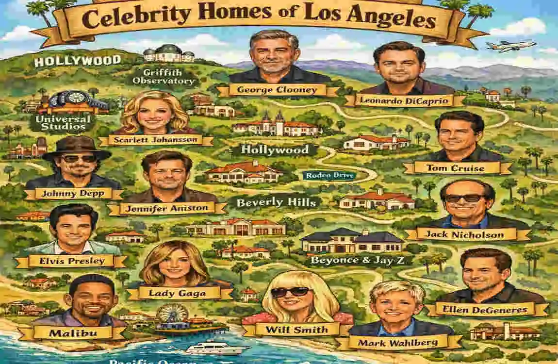 Celebrity Homes Map