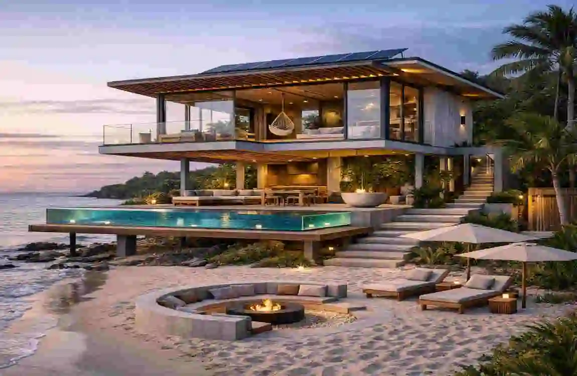 small modern beach home