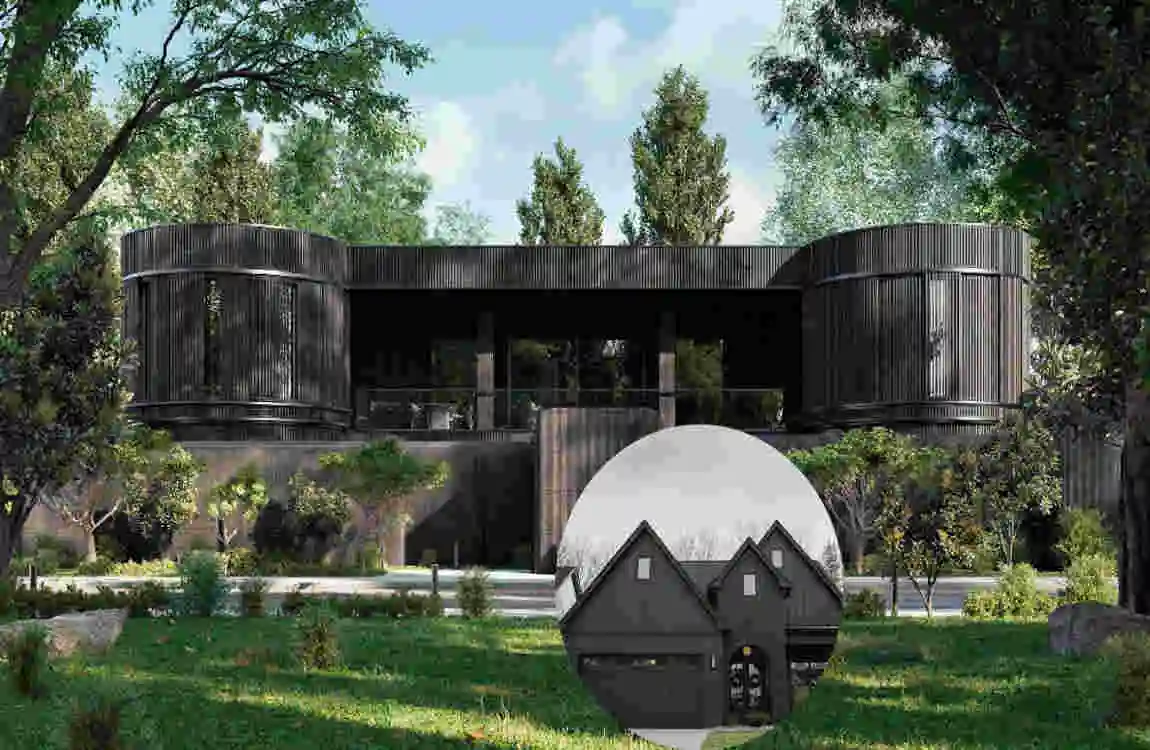 Modern Black Home: