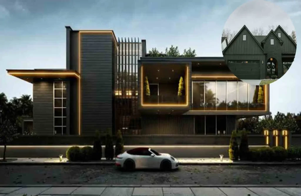Modern Black Home:
