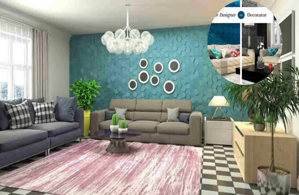 what is the difference between interior designer and interior decorator