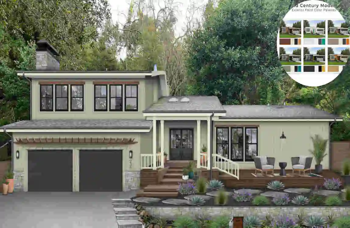 Mid-Century Modern Home Colours