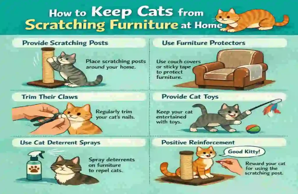 How to Keep Cats from Scratching Furniture at Home how to get cats to stop scratching on furniture