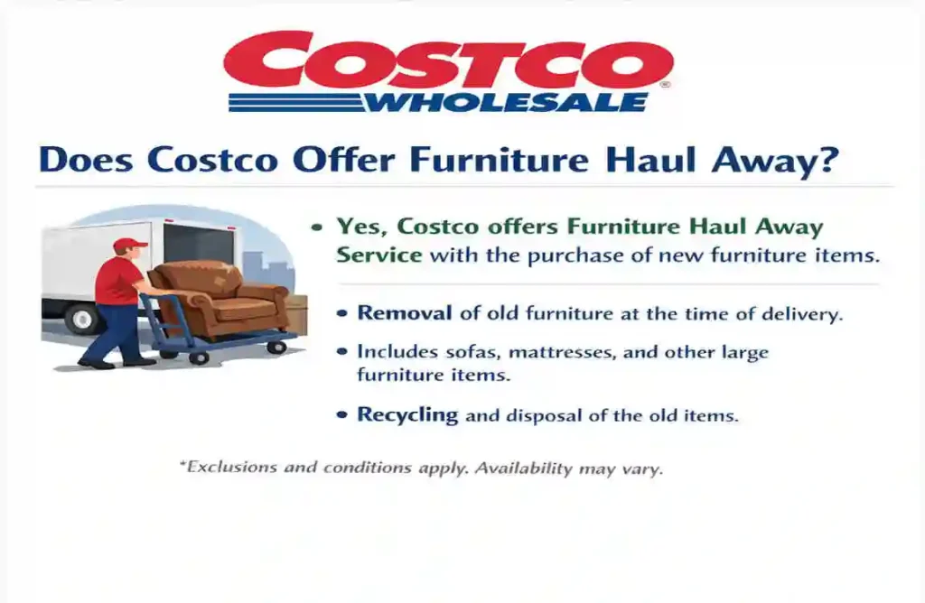 does costco remove old furniture