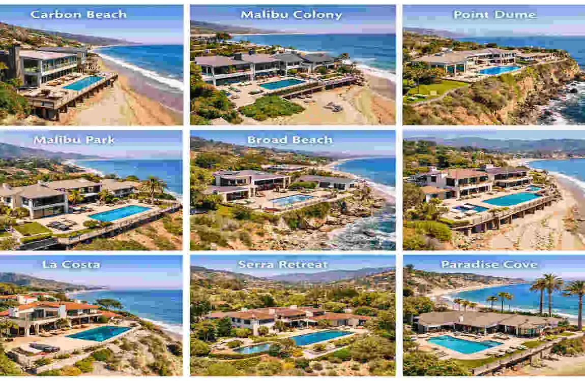 malibu celebrity homes map